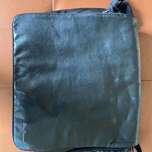 Ben Sherman Black Faux Leather Laptop Bag